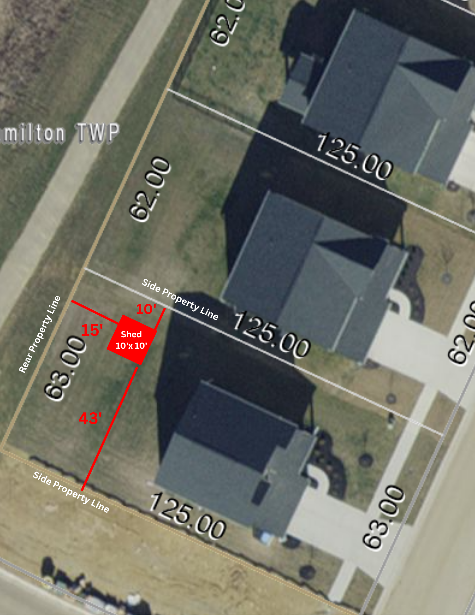 Example Site Plan Detached Structure