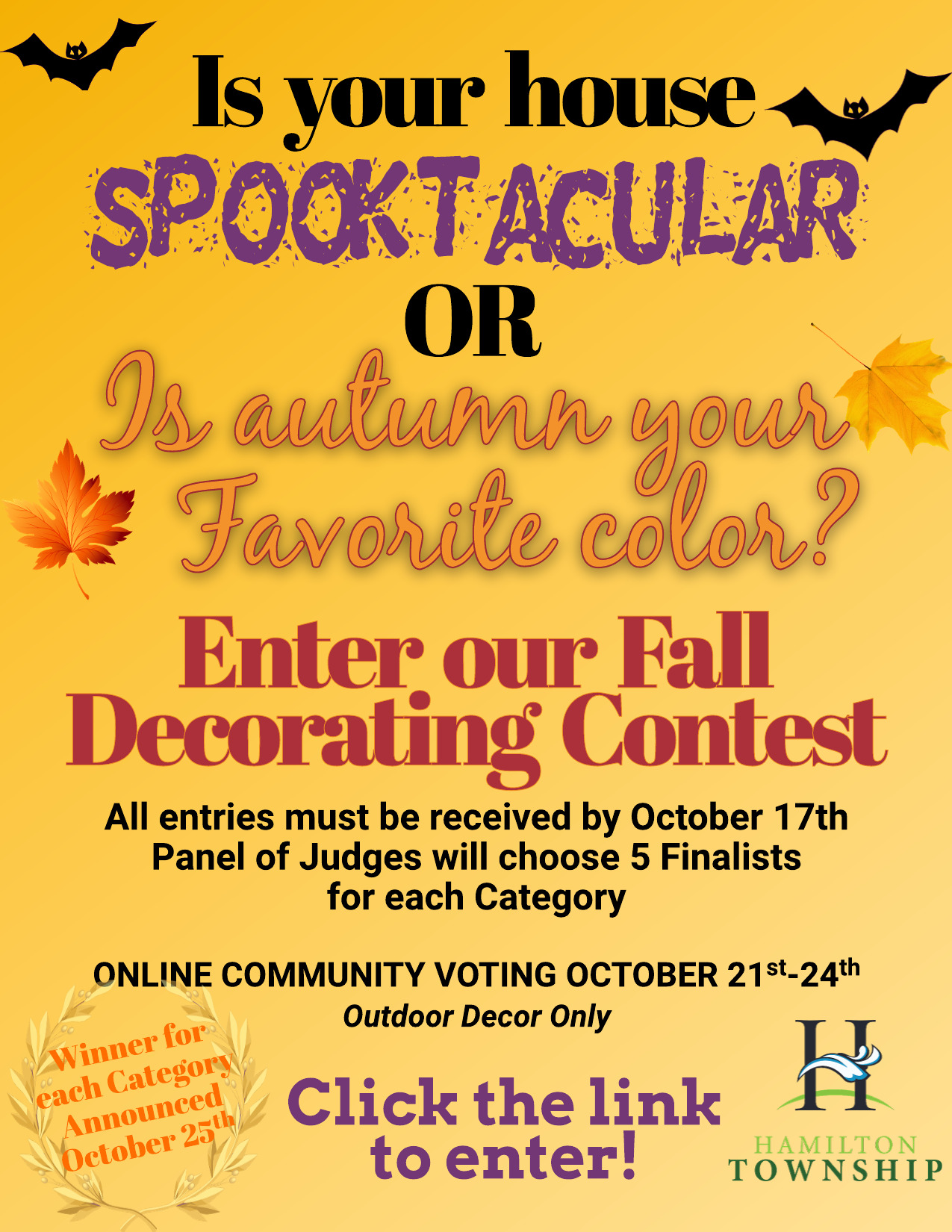 Fall Decorating Contest