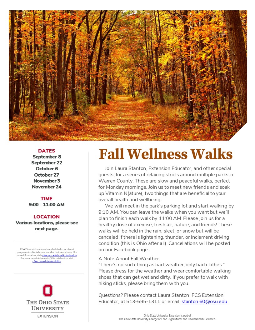 Trees with fall foliage
