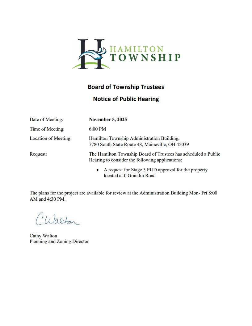Trustee Meeting Public Hearing 11.5.25 