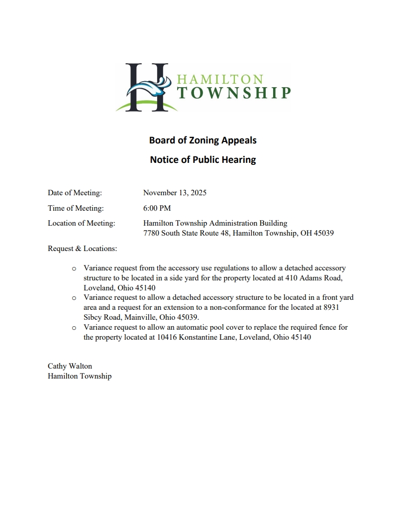 Board of Zoning Appeals 11.13.25