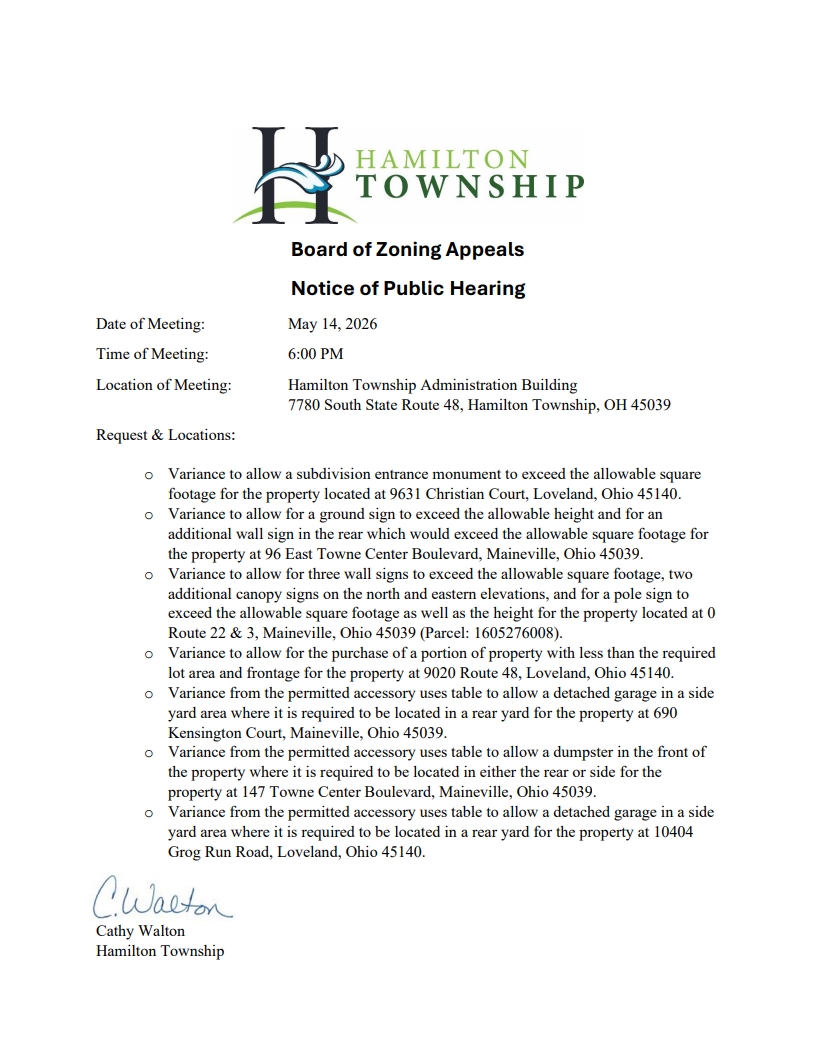 Board of Zoning Appeals 5.14.26