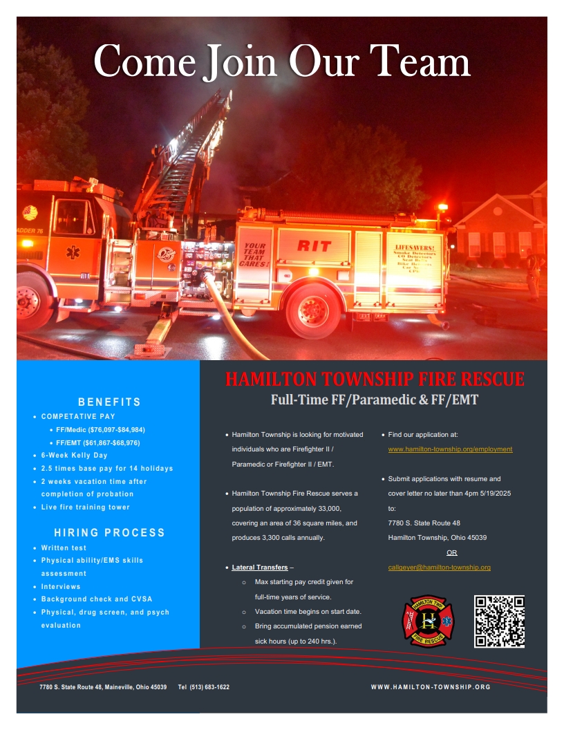 Fire Rescue Now Hiring! 