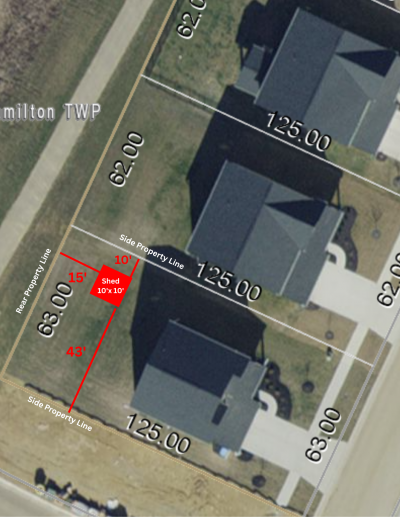 Example Site Plan Detached Structure