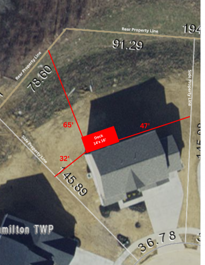 Example Site Plan: Attached Structures